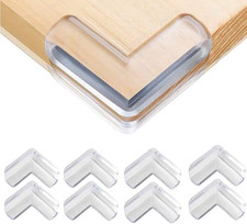 8 Pack Soft Corner Protectors Baby Clear Table Guards Child Safety