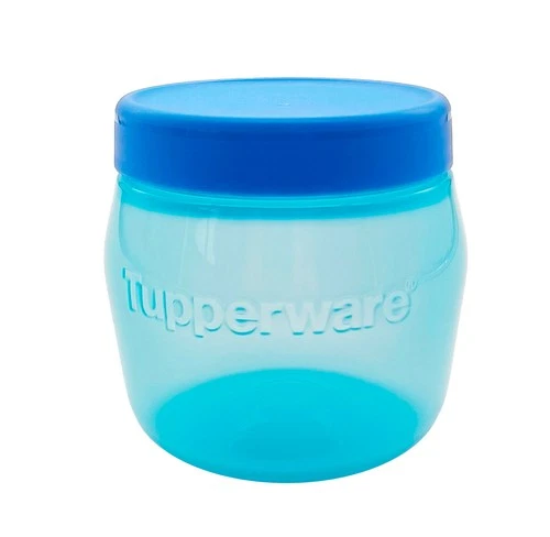 Tupperware Blue Plastic Universal Airtight Food Snack Storage Keeper 325ml