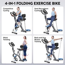 Fitness Exercise Bike Indoor Cycling Stationary Bicycle Home Cardio Workout Bike 3
