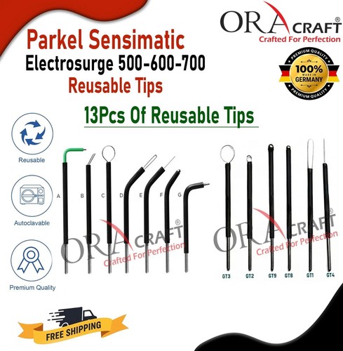 Elettrodi Parkel Sensimatic Electrosurge 500-600-700 set completo 13 pezzi punta - Foto 3 di 4