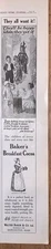 Magazine Ad* - 1906 - Walter Baker & Co., Dorchester, MA - Breakfast Cocoa