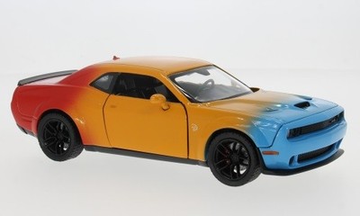 Motormax MOM79087YELLOW - 1:24 Dodge Challenger Hellcat SRT, gelb/Dekor, 2018