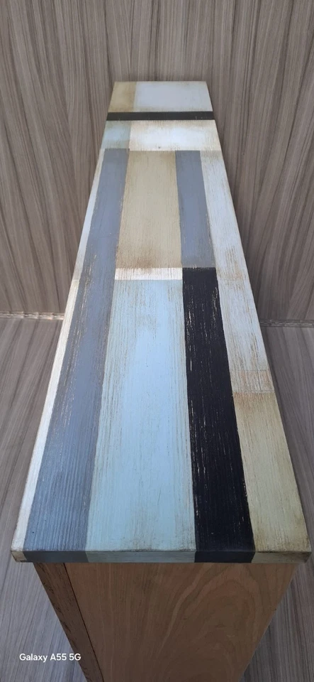 Cassettiera rivisitata in stile shabby/modern con 18 cassetti - Immagine 3 di 3