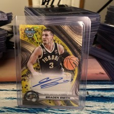 2024-25 Bowman University Best - Braden Smith Autograph #BB-9 Yellow Lazer /75