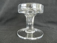Vintage rare Dartington glass Footed candlestick or candle holder Signed