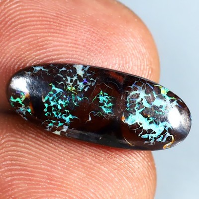 5.57 ct Superior Fancy (21 x 8 mm) (Un-Heated) Australia Boulder Matrix Opal