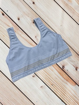 Lucky Brand M light blueish grey bralette 