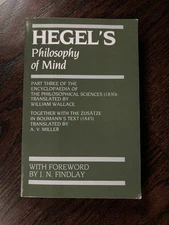Hegel's Philosophy of Mind Encyclopedia of the Philosophical Sciences Wallace