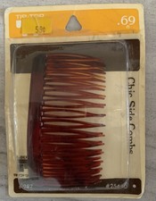 NOS Vintage Faberge Inc TIP TOP Pair Of Hair SIDE COMBS 25440 - USA Made