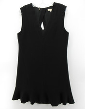 Rebecca Taylor Dress Women 8 Black Mini Tunic Cocktail Party Evening Cutout Back