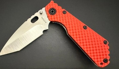 Mick Strider SMF DGG Double Gunner Grip Orange G10 / Tanto s30v Knife