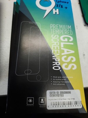 Tempered Glass, Screen Protector 9H Für Iphone 7 Plus,  Iphone 8 Plus