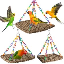 Climbing Parrot Rope Swing Hanging Cage Accessories Climbing Pet Birds Hammo