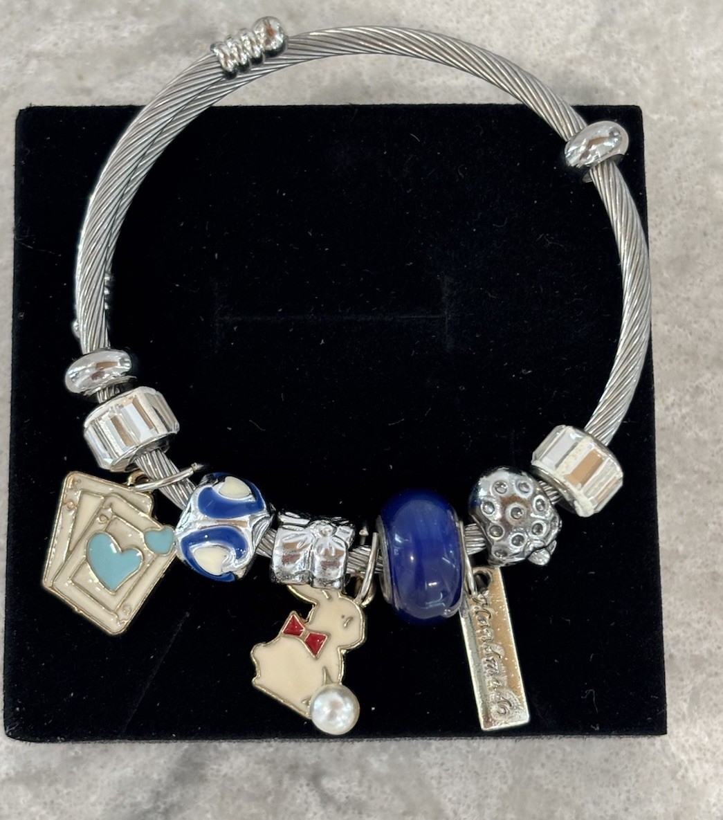 Charm Bracelet With Charms In Gift Box