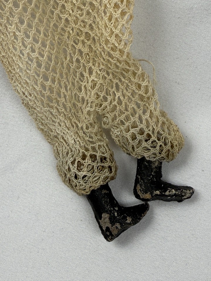 St. John Antique Santa Claus Candy Container Mesh Netted Bag Celluloid ...