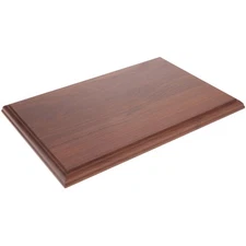 Plymor Solid Walnut Rectangle Wood Display Base, 14.875" x 9.875" x 0.75"