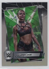 2025 Topps Chrome WWE Neon Green & Black Refractor Cora Jade #136 0sb5