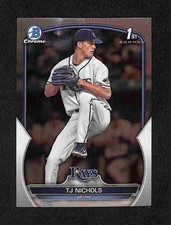 2023 Bowman Draft - TJ Nichols Chrome 1st Bowman #BDC-153 Rays Prospect