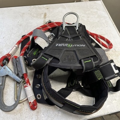 Miller Rdt-Tb-Bdp/Ubk Revolution(R) Full Body Harness, L/Xl, belt and lanyard