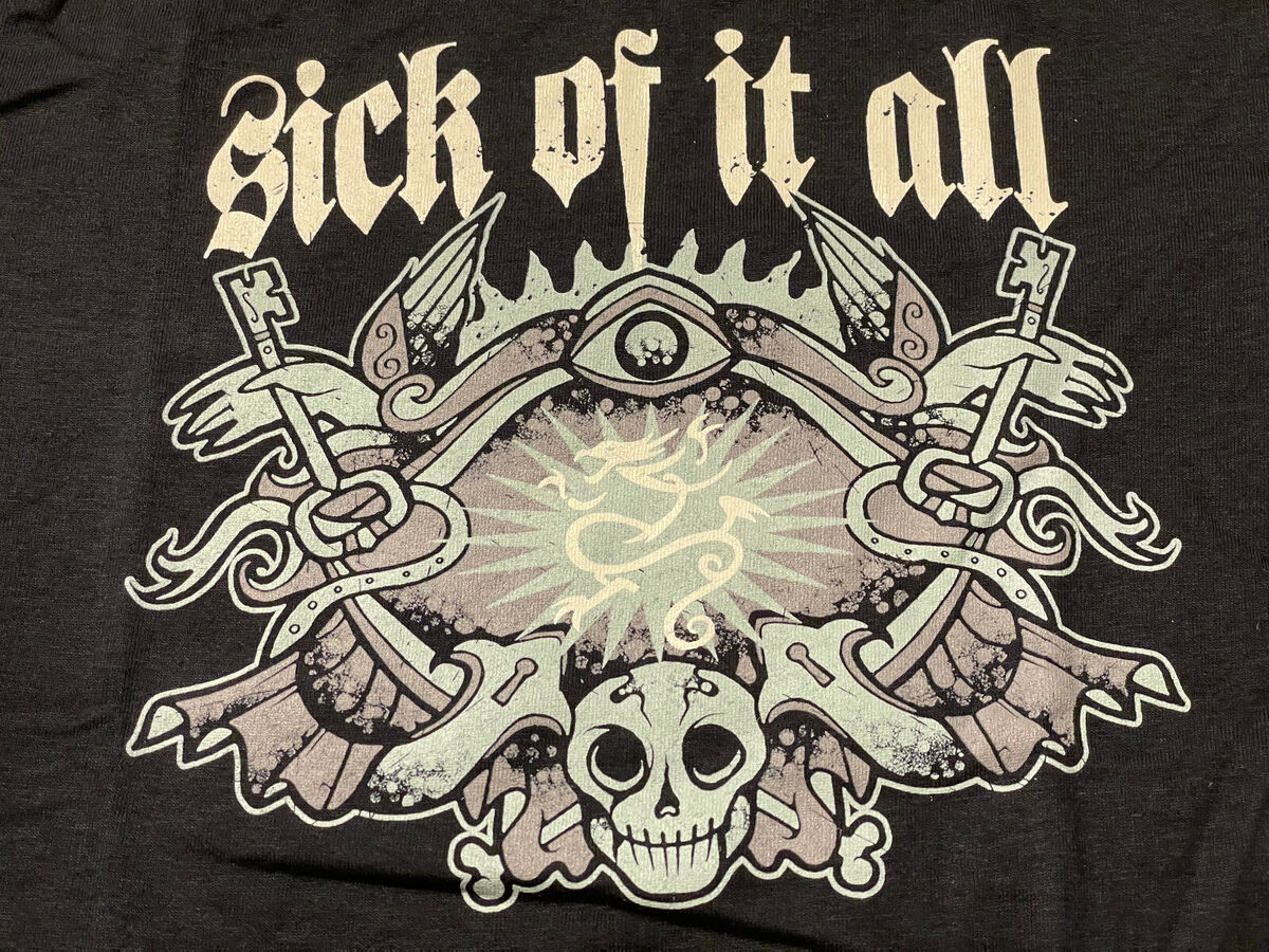 Sick Of It All tattoo flash Y 14/16 T-Shirt Official NYHC Sick Of It All tattoo flash Y 14/16 T-Shirt Official NYHC