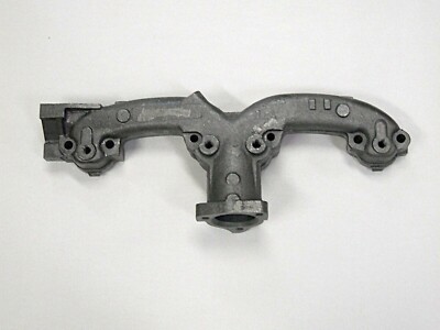 327 350 Center Dump Ram Horn Exhaust Manifold with Alternator Bracket