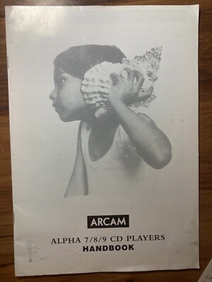 Arcam Alpha 7/8/9 CD Player Handbook Operating Instructions Owners Manual