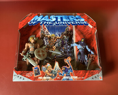 Masters of the Universe MOTU - HE-MAN VS. SKELETOR Gift Set (Mattel, 2002) 200x