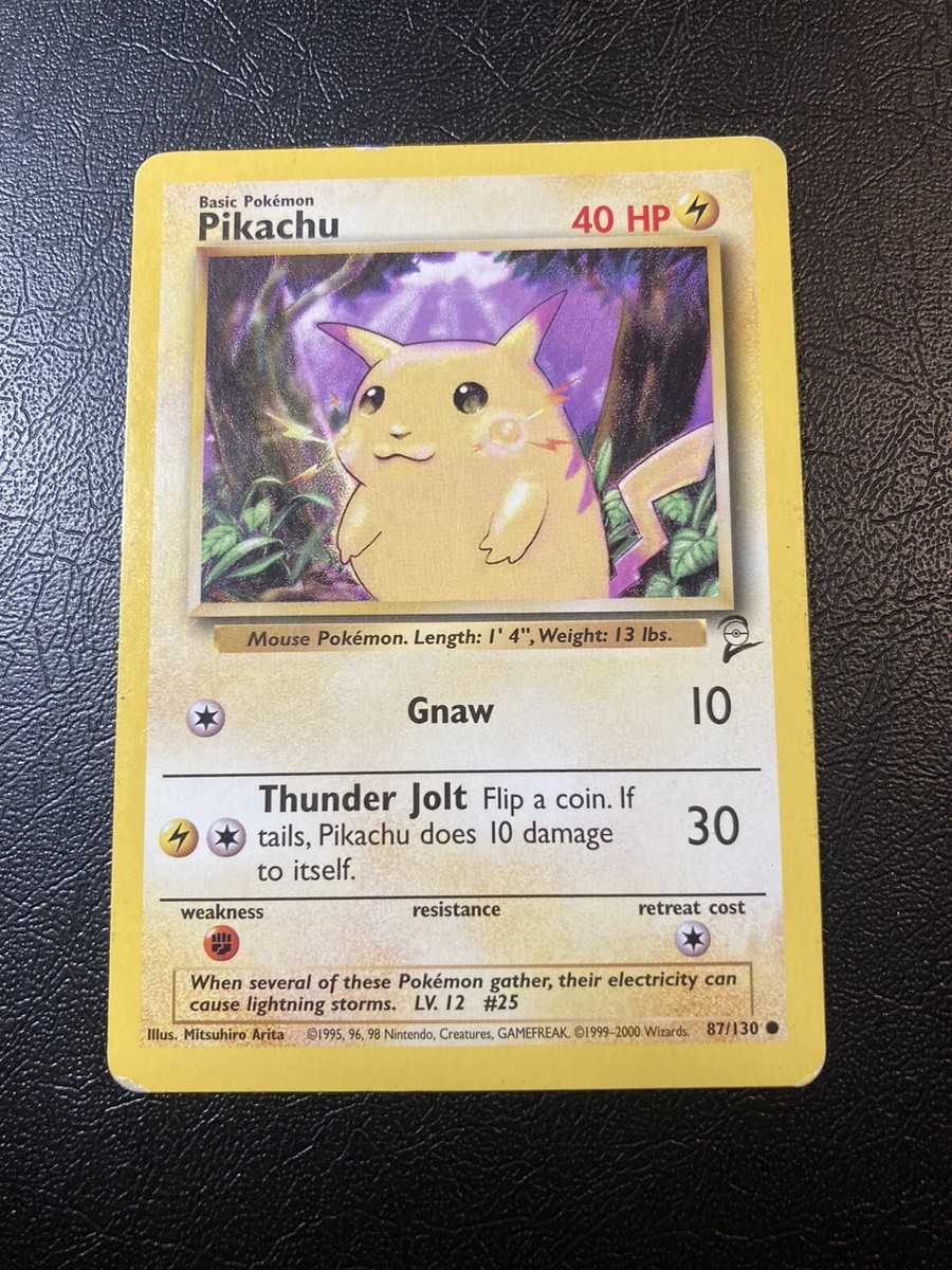 ピカチュウ pikachu pokemon de base Pokemon Base Set 2 | Pikachu | Common | 87/130 | eBay