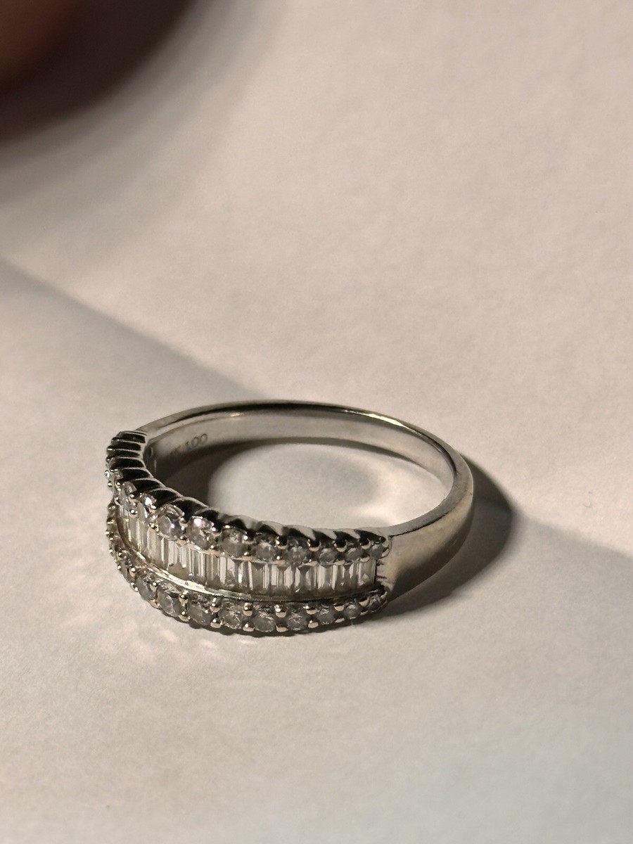 Ring with Carat TW of Diamonds in 14kt White Gold || Michael