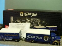 Schuco Piccolo Krupp Mustang Tucher Bier + KofferanhäNger 05762