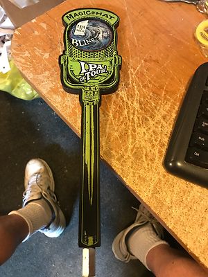 MAGIC HAT----MICROPHONE---IPA ON TOUR---BLIND FAITH------14''--- BEER TAP HANDLE