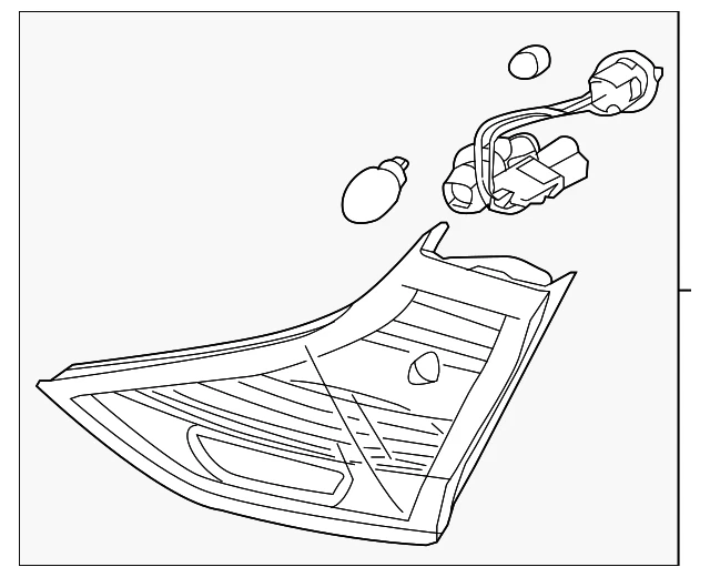Genuine Hyundai Backup Lamp Assembly 92404-G2000