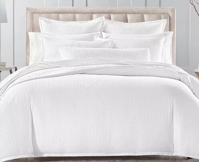 Hudson Park Italian Linens Tivoli Jacquard Full Queen Duvet 2