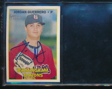 2016 Topps Heritage #131 Jordan Guerrero signed auto autograph