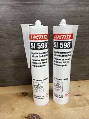 2 Pk Loctite SI 598 High Performance RTV Silicone Gasket Maker 135508 Exp 09/25