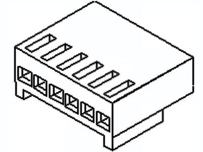 5X 22-01-1062 Leitung-Platte Stecker weiblich KK 2,5mm PIN: 6 kontaktlos MOLEX