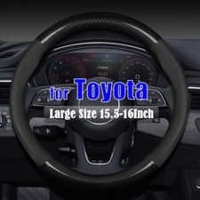 Car Steering Wheel Cover Large-size For Toyota 4runner Tacoma Tundra 15.5-16inch