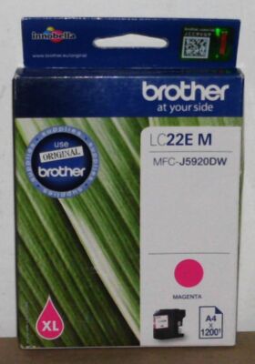 Original Brother Tintenpatrone LC-22EM Magenta – XL-Patrone Für MFC-J5920DW