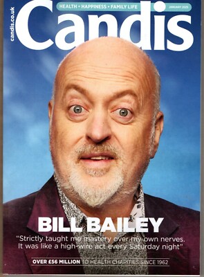 CANDIS UK Magazine January 2025, Bill Bailey cover & interview, Vanessa Feltz