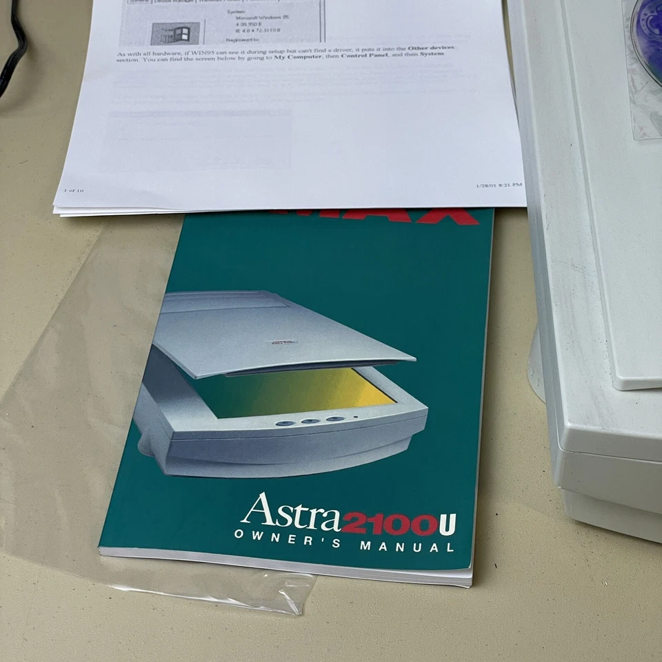 Escáner de documentos NOS UMAX 2100U nuevo caja abierta Foto 2 de 4