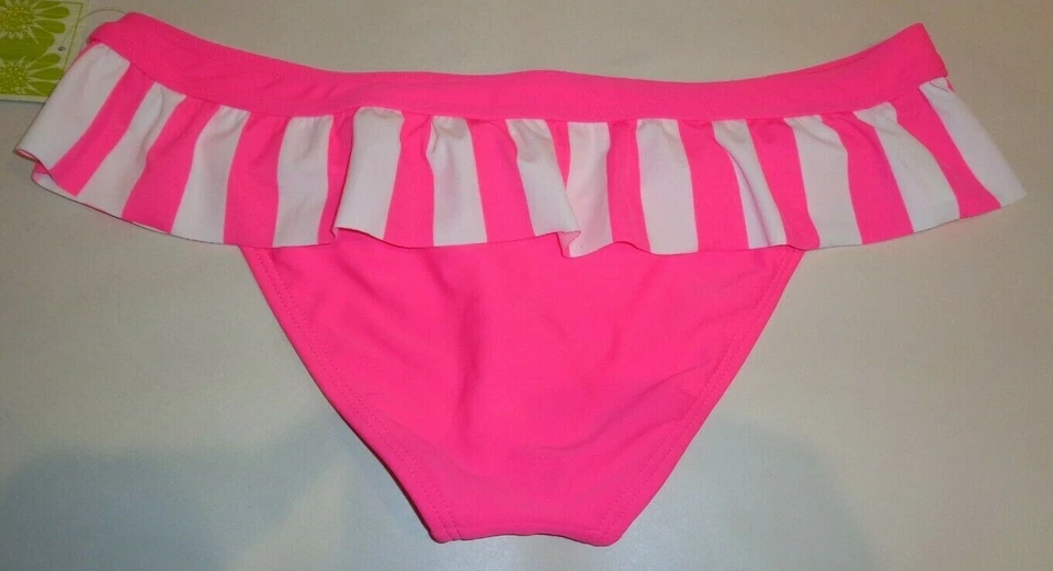 FALDA COQUETEADORA HOBIE TALLA MEDIANA rosa blanca nueva parte inferior de bikini para mujer Foto 2 de 4