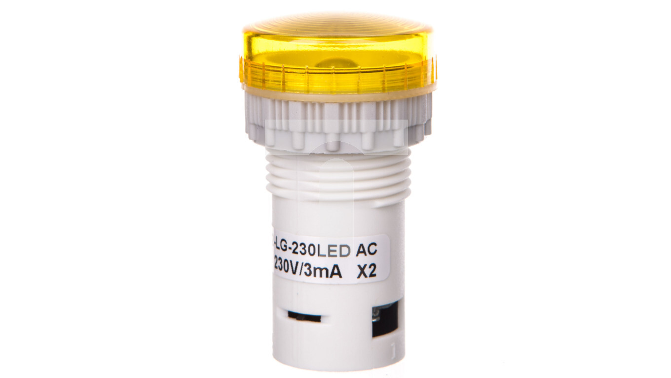 Yellow compact lamp PK22-LG-230-LED-AC /T2UK