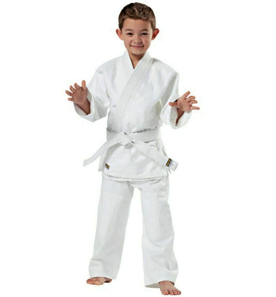 Kwon Judoanzug Randori Kinder 110 - 200 Einsteiger Anzug Gi Ju Jutsu mit Gürtel
