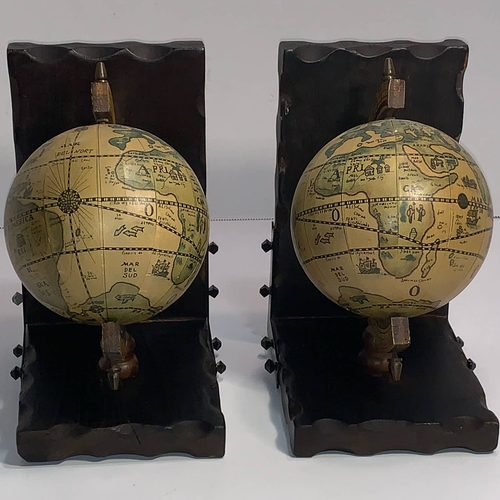 old world globe bookends old world globe bookends