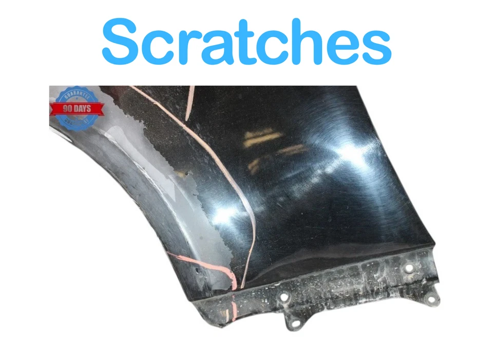 02-10 Cubierta del panel del guardabarros delantero izquierdo del lado del conductor negro 5380224903 OEM Foto 3 de 4