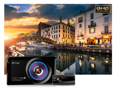 Brand New Urive Albatross5 2CH QHD FHD 2560X1440P Dashcam Blackbox 32GB+GPS