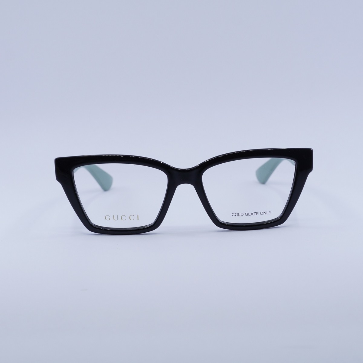 Gucci GG1715O 004 Shiny Black/Teal 53mm Eyeglasses New  display picture 2
