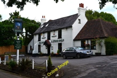 Photo 6x4 Half Moon and Spread Eagle public house Micheldever  c2013