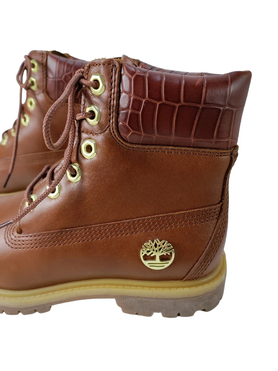 WOMENS TIMBERLAND UK 3.5 US 5.5W BROWN LEATHER PREMIUM 6