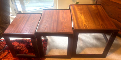 MCM G Plan 'Quadrille' Vintage coffee table nest 3 tables teak FREE UK ...